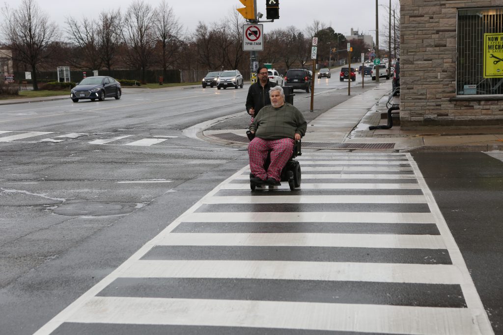 Alan at middle point of impact