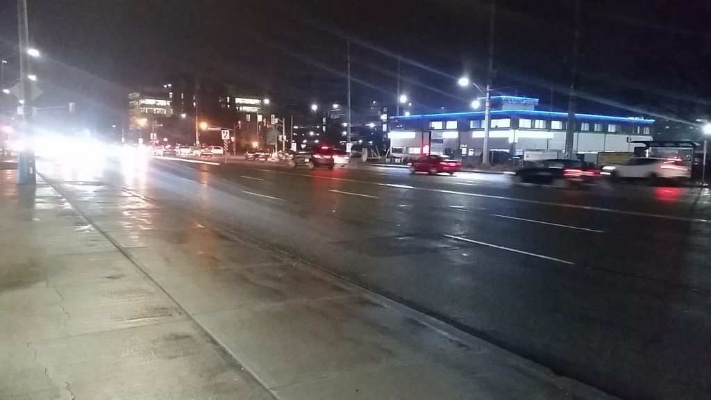 Trillium Hospital in background