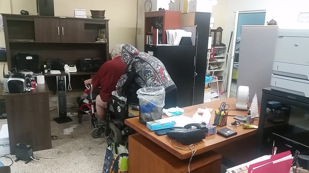 Alan and Sibel staying safe at The Printed Copy