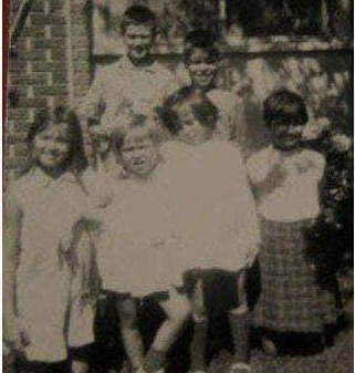 Alan Russell with sisters and brother